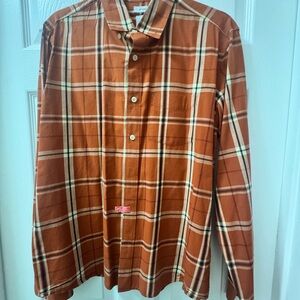 GAP Brown Plaid Casual Button Down Shirt